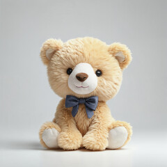 Fototapeta premium Teddy Bear Stuffed Animal plush Toy doll, 3D render, Al Enhanced