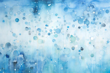 Beautiful blue watercolor background material, Generative AI - obrazy, fototapety, plakaty