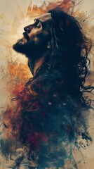 Artistic Wallpaper Art of Jesus Christ