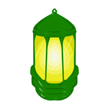 The green lantern design has a Ramadan and Islamic holiday theme. Perfect for posters, banners, stickers, wallpapers, backgrounds