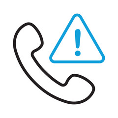 Unanswered call icon. line vector icon on white background. high quality design element. editable linear style stroke. vector icon.