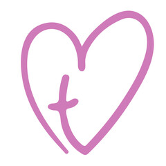Heart silhouette forming a cross, Jesus Christ