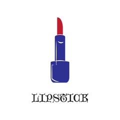 Lipstick logo template is simple and charming