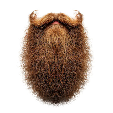 Beard, isolated PNG object