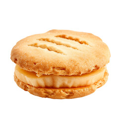 Biscuit apple, isolated PNG object