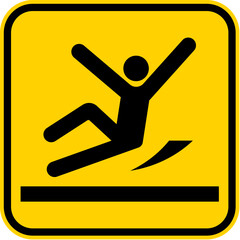 Caution Sign, Fall Hazard