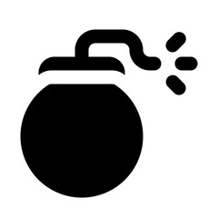 Fototapeta premium Bomb Solid Icon