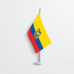Elevate your space with the Ecuador Table Flag. Perfect for desks and events, showcasing national pride in a stylish and compact design.