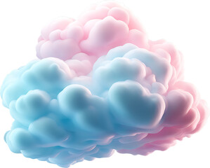 Shape of clouds isolated on transparent background