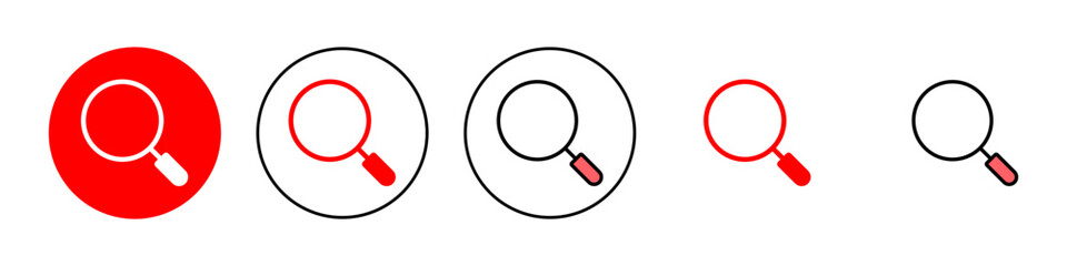 Search icon set illustration. search magnifying glass sign and symbol