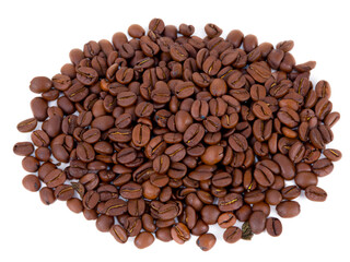 coffee beans isolated on white background