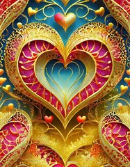 background with hearts