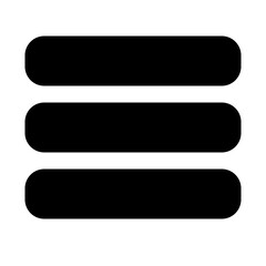 Fototapeta premium Menu Solid Icon