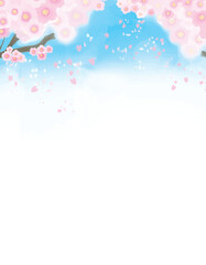 Obraz na płótnie Canvas 桜の咲く風景
