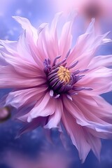 a pink purple flower artwork, motion effect background
