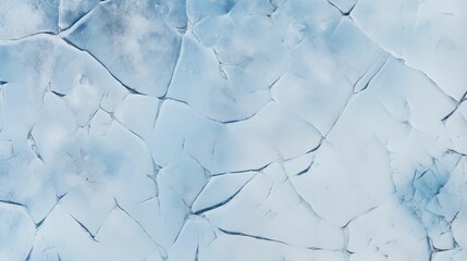 Image of cracks on the surface of the blue ice.