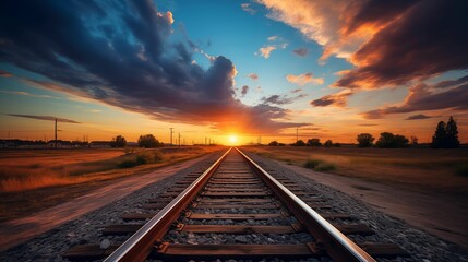 Obraz premium Image of Rail Tracks.