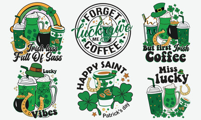 St. Patrick's Day Coffee Svg Design Bundle