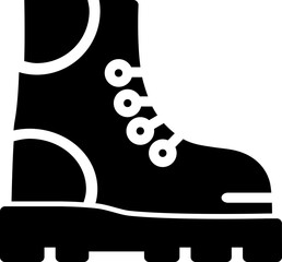 hiking boot icon illustration