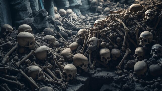 Image of skulls and bones.
