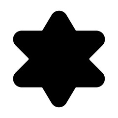 Hexagram Solid Icon