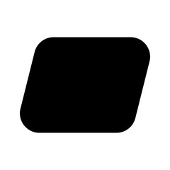 Parallelogram Solid Icon