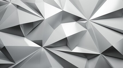 Polygonal background featuring abstract steel and metal symmetry.