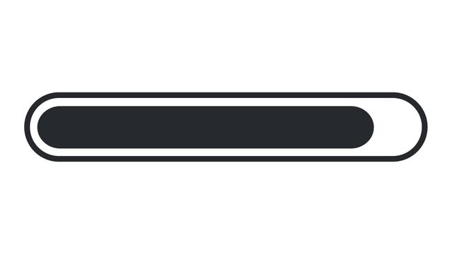 Status bar animation updating, downloading, loading, status bars isolated on transperancy background or alpha channel