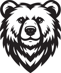 Bear Face Minimalist Design