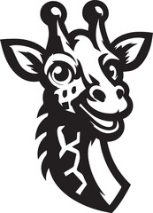 Giraffe Face Vector Design