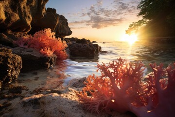 Sunrise Serenity: Coral waking up to the first light of the day.