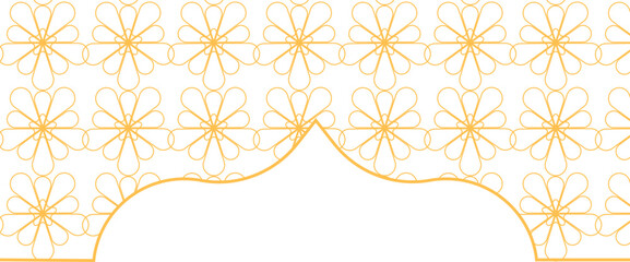 Gold Islamic Pattern Frame