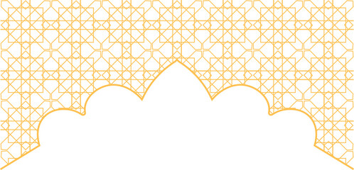 Gold Islamic Pattern Frame