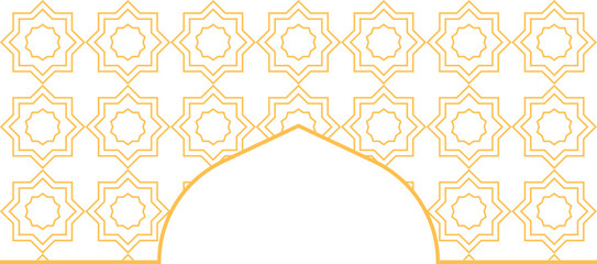 Gold Islamic Pattern Frame