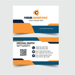business card template, modern design business card template for company, corporate style