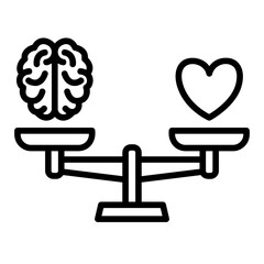 balance outline icon