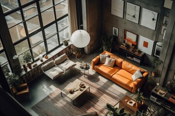 Interior of a modern living room