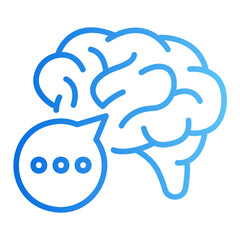 conversation gradient icon