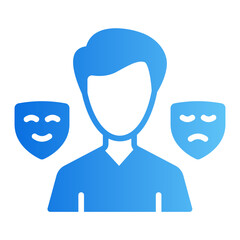 mood swings gradient icon