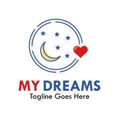Fototapeta na wymiar My dream design logo template illustration