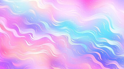 Fototapeta na wymiar Cosmic pattern. Mermaid rainbow. Fantasy universe. Fairy background. Holographic magic stars. Minimal design. Trendy gradient colors. Fluid shapes. Vector illustration. , generative ai, 