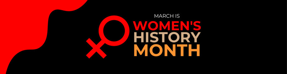 Women's History month is observed every year in March, is an annual declared month that highlights the contributions of women to events in history and contemporary society. Vector illustration
