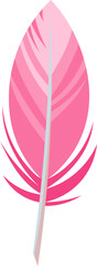 illustration of pink feather