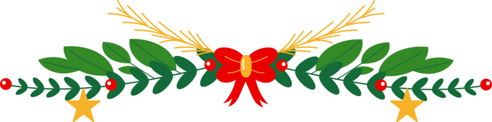 Green Christmas Border