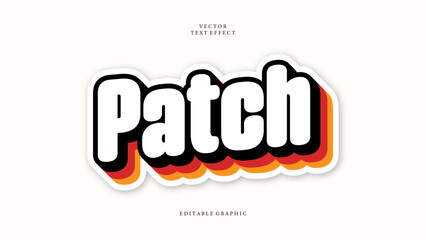 Patch text effect