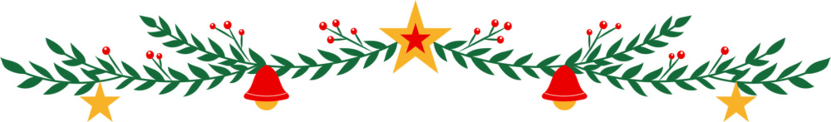 Obraz premium Green Christmas Border