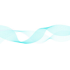 Fototapeta premium Abstract Gradient Wavy Line Decoration