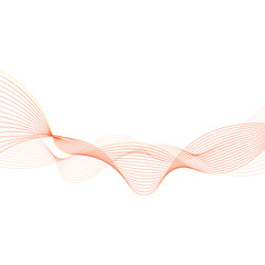 Fototapeta premium Abstract Gradient Wavy Line Decoration