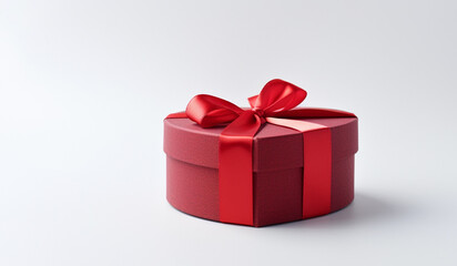 Obraz premium illustration valentine red gift box on white background decoration_45