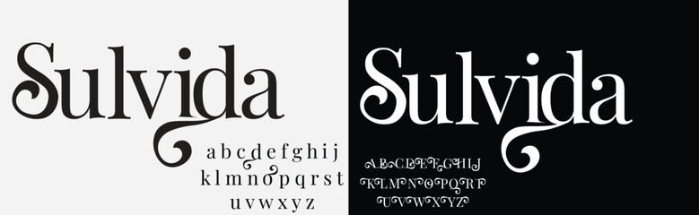 Abstract minimal modern alphabet line font. Minimal slim typography monogram fonts style. Vector illustration and tech font. - obrazy, fototapety, plakaty